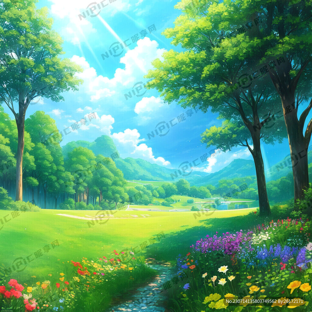 花草 晶莹剔透 梦幻 二次元