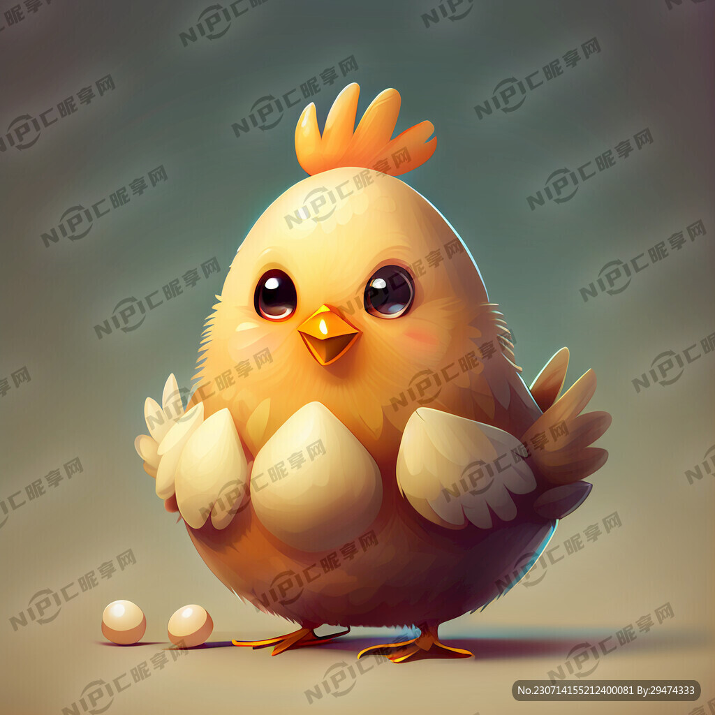 可爱母鸡下蛋