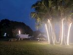 夜晚露营海滨风光