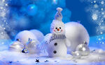 毛绒雪人