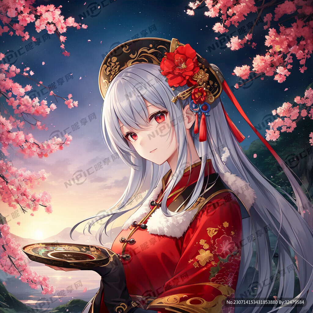 山谷 中国风 中国画 山水