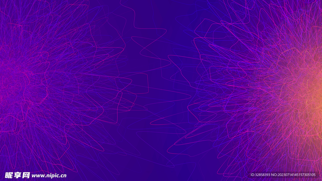 紫色渐变抽象科技线条背景