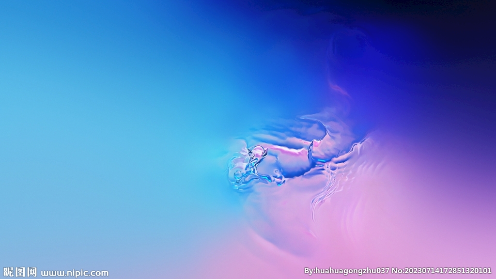 蓝紫色渐变液体流体科技线条背景
