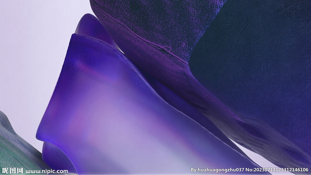 紫色抽象拉丝3D立体流体渐变