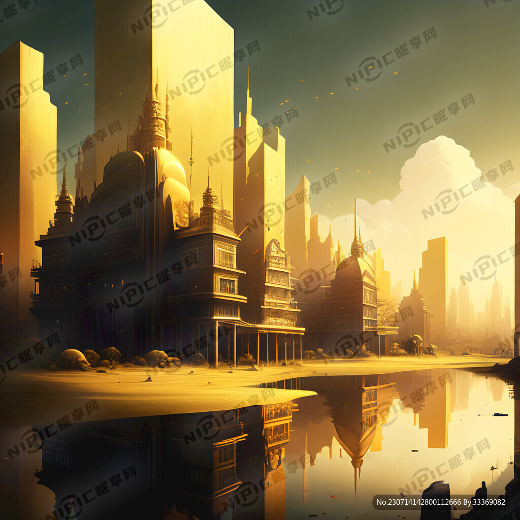 金都乡全是金的城市风景