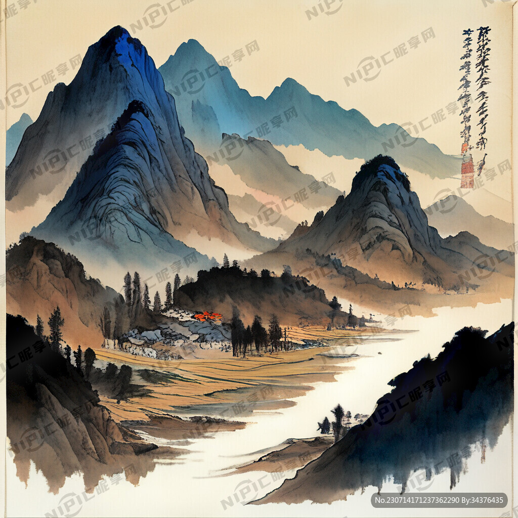 水泊梁山 水浒传 色彩明亮