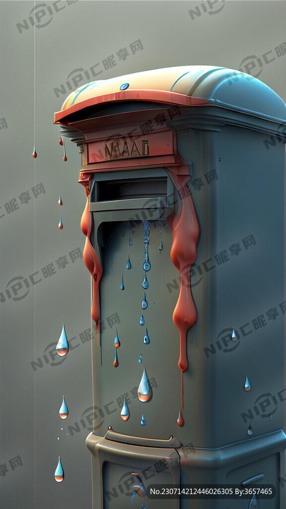 一滴水组成邮筒