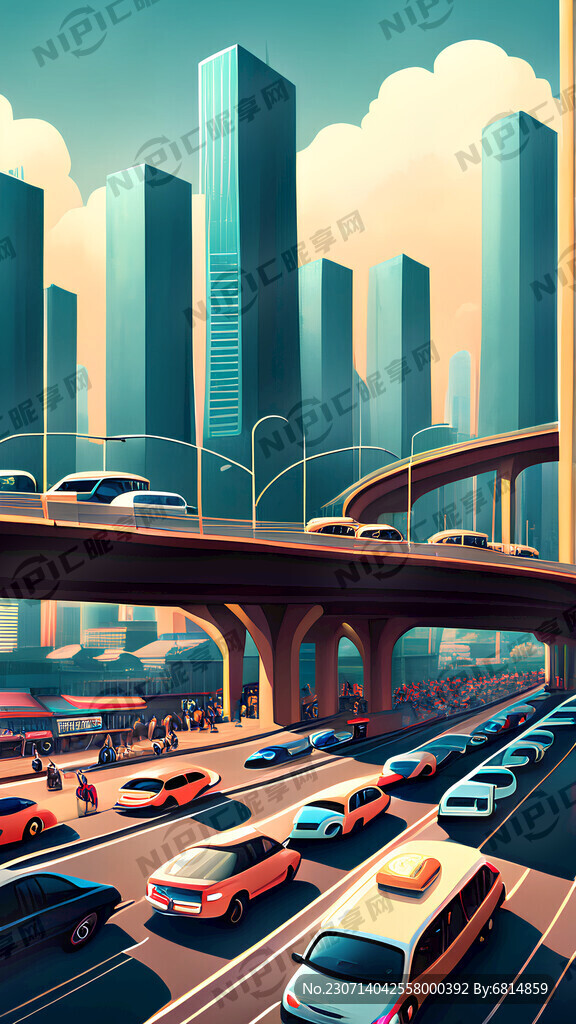 车水马龙的泰国集市