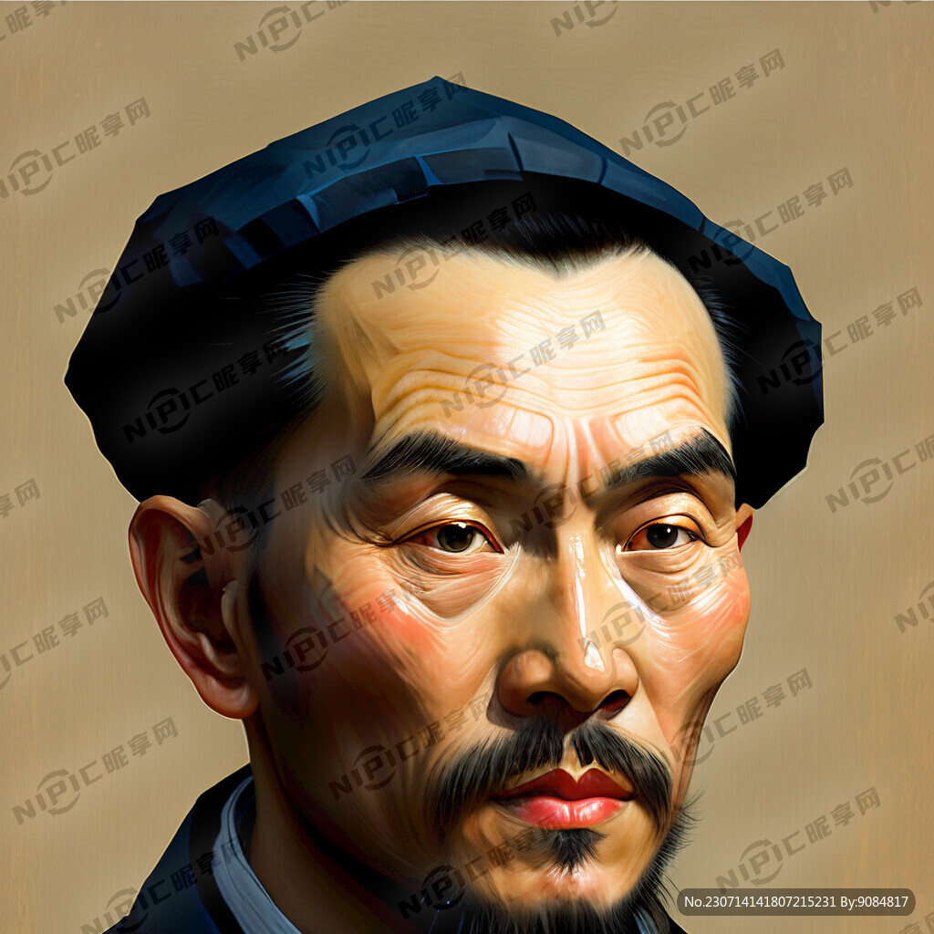 大画家 米罗 色块 头像