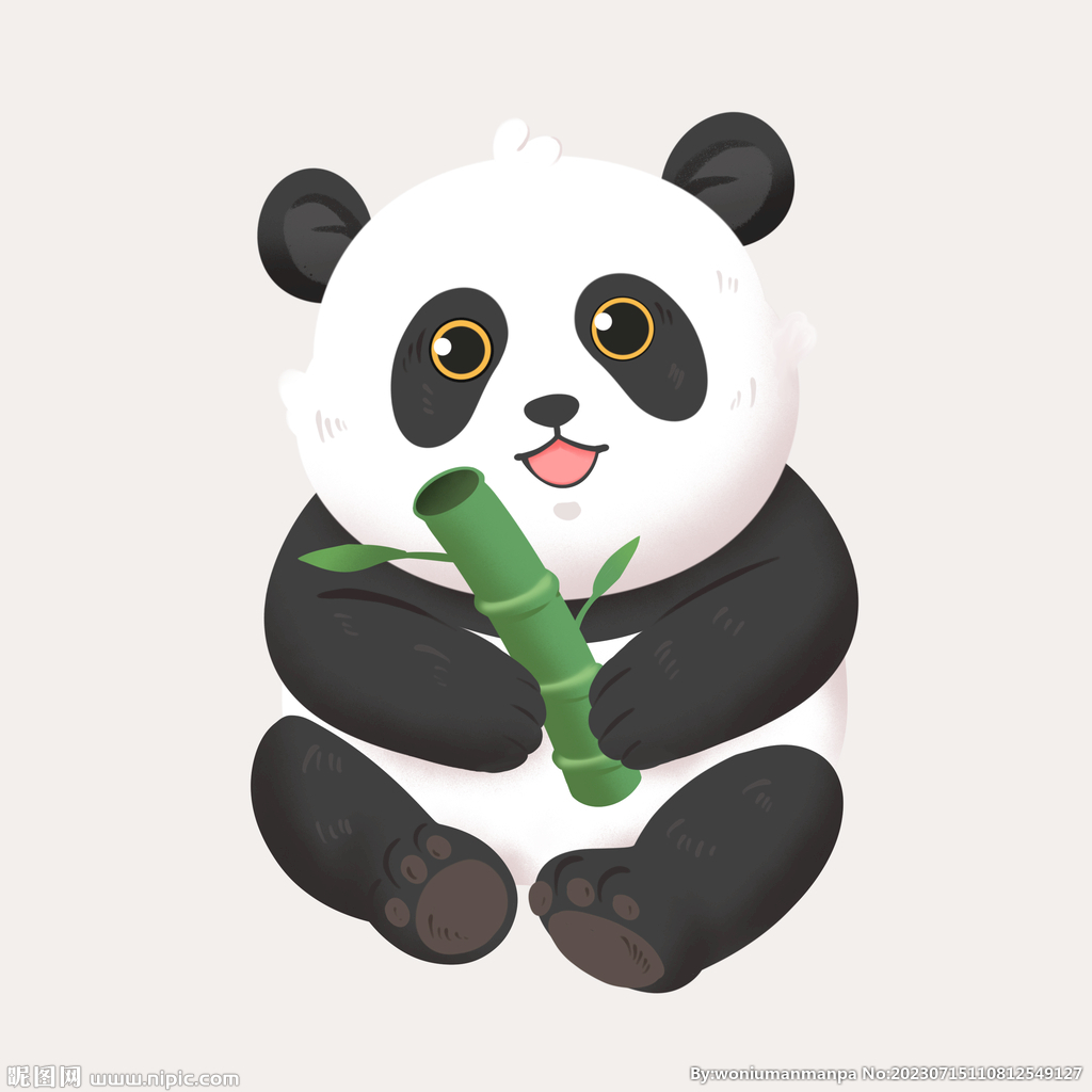  熊猫简笔画