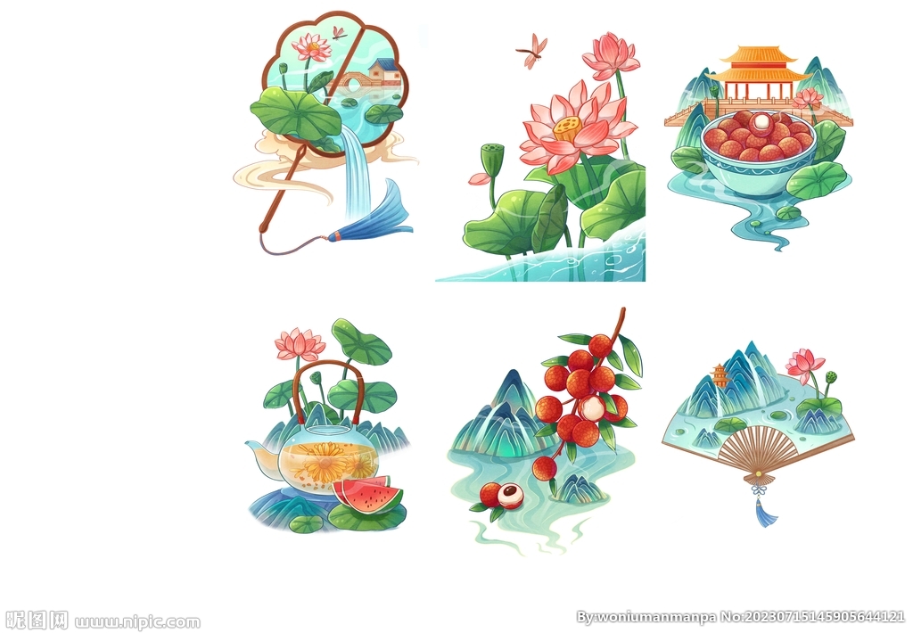 大暑插画