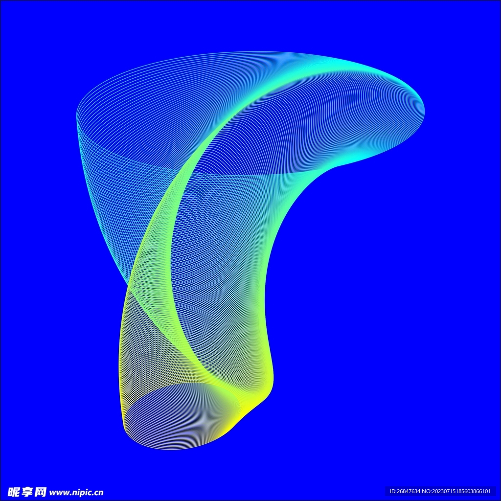 炫光螺旋线条矢量图