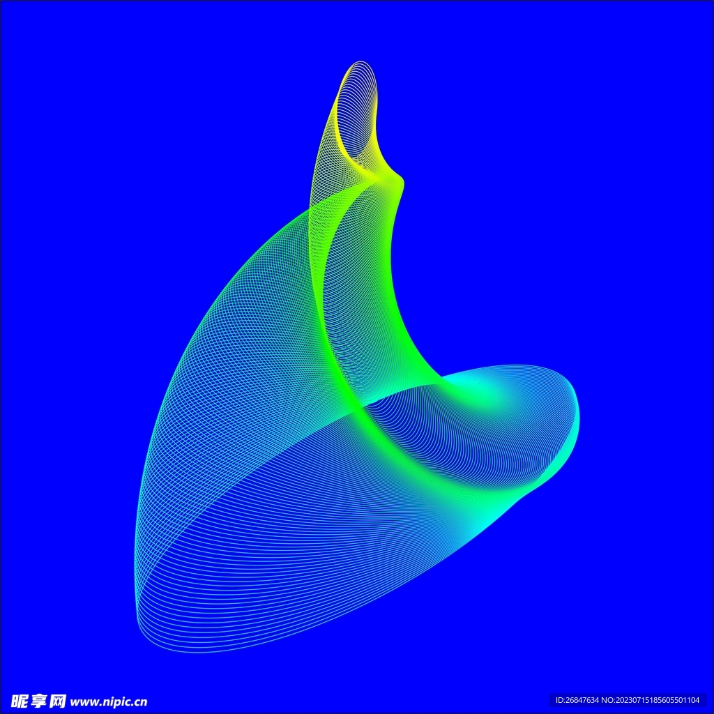 炫光螺旋线条矢量图