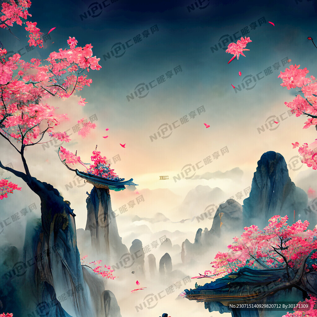 游戏梦幻唯美新中式风景 超高清