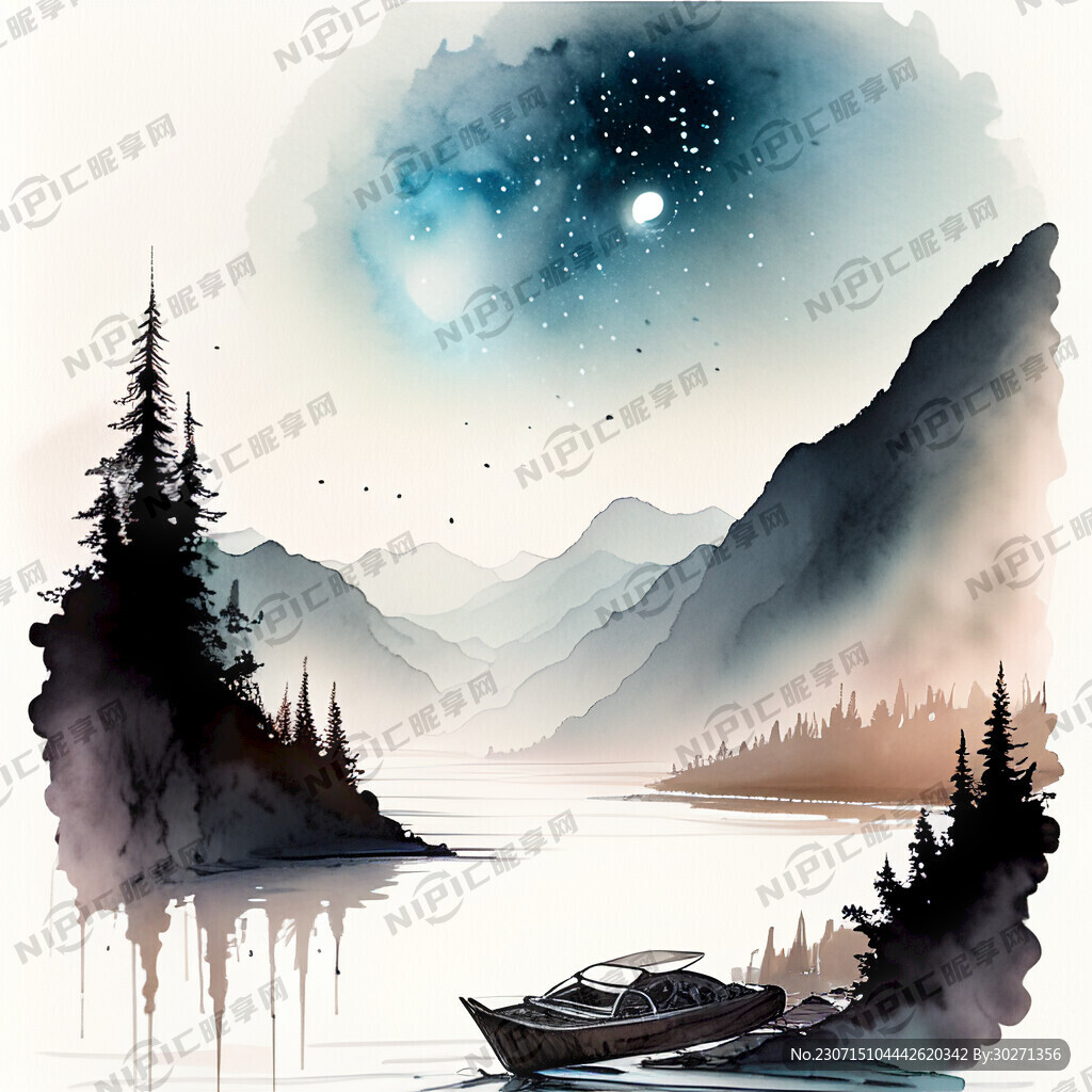 醉后不知天在水满船清梦压星河
