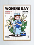 女护士插画