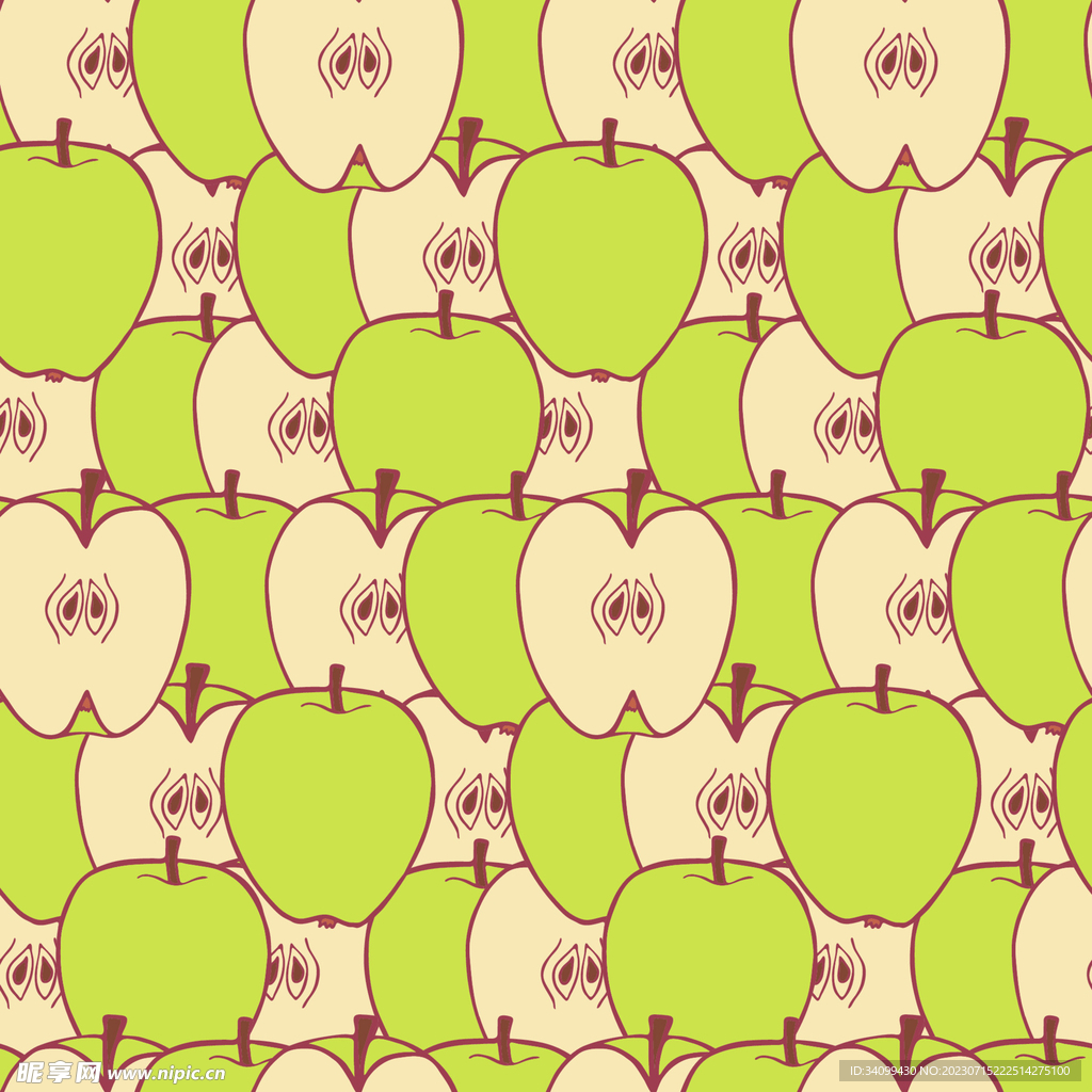 苹果图案