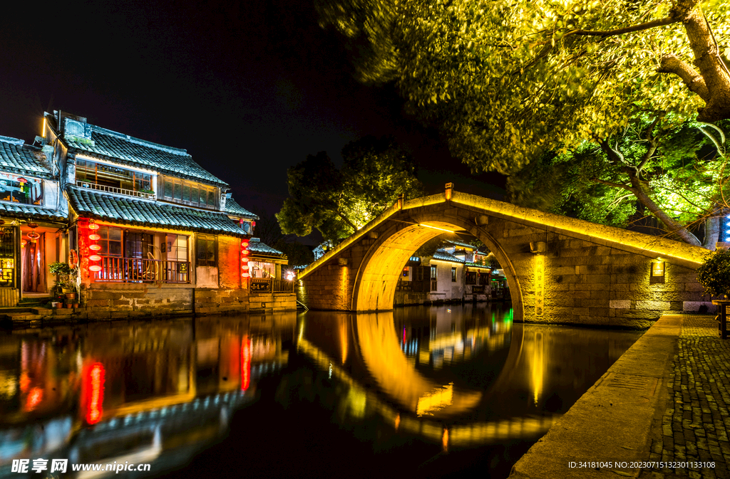 古镇西塘夜景