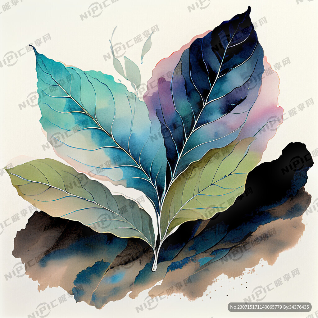 茶叶 中国风 色彩丰富 明亮