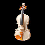 米白色小提琴演奏乐器元素 