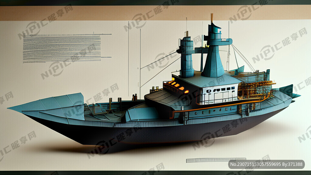液化天然气船纸模型图