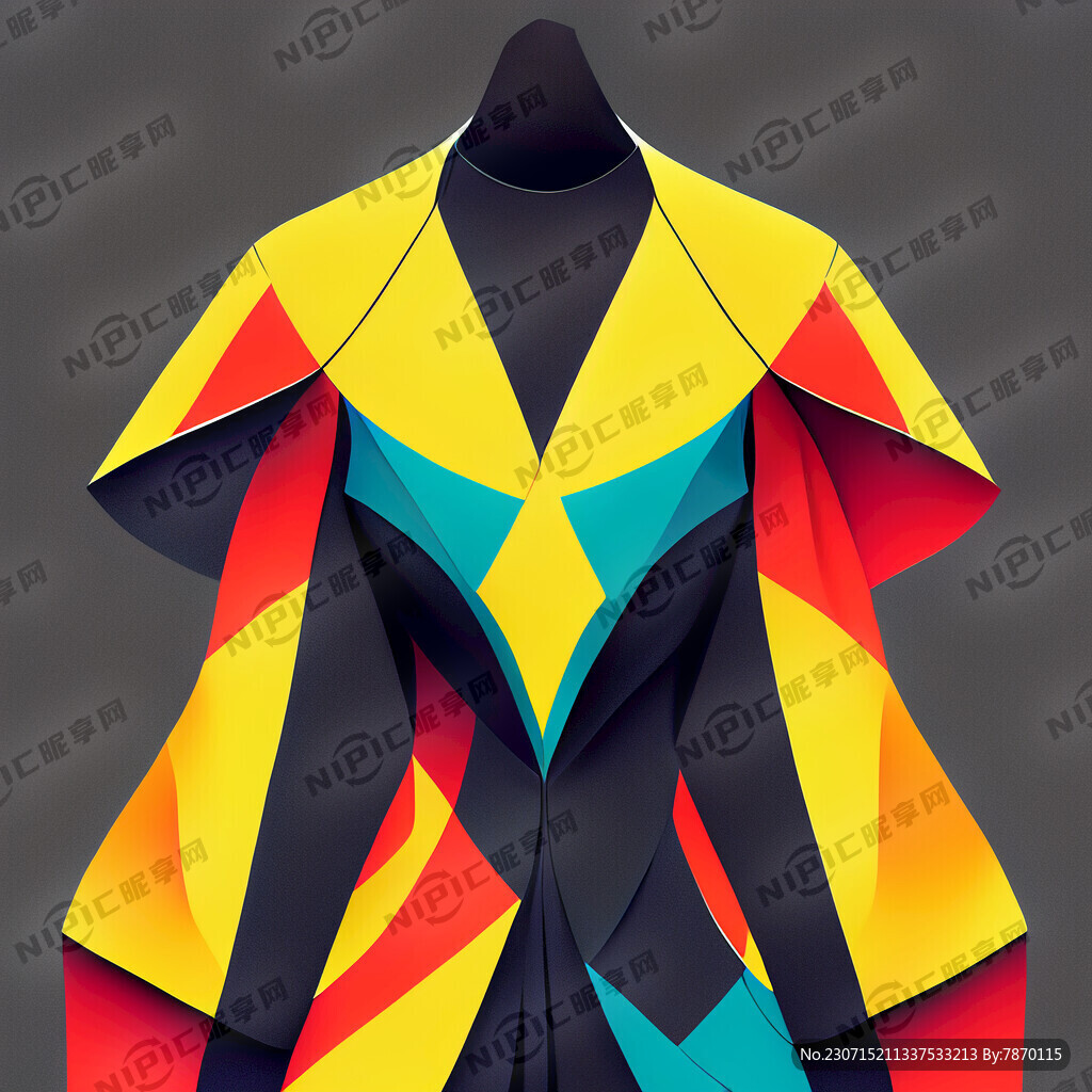 服装 几何图案 运动风。
