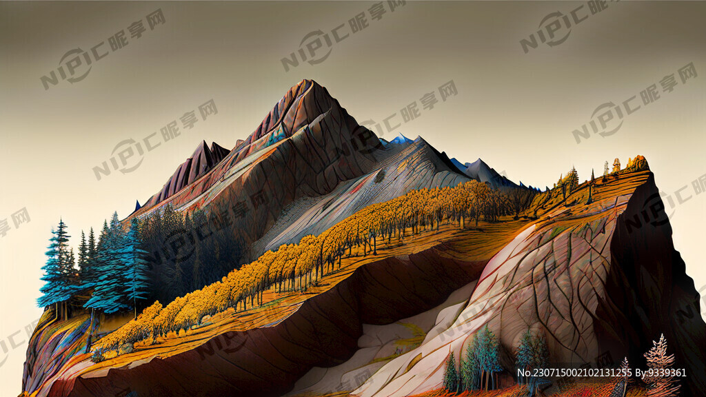 北欧麋鹿 金山多层 树 风景