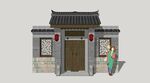 乡村入户院门