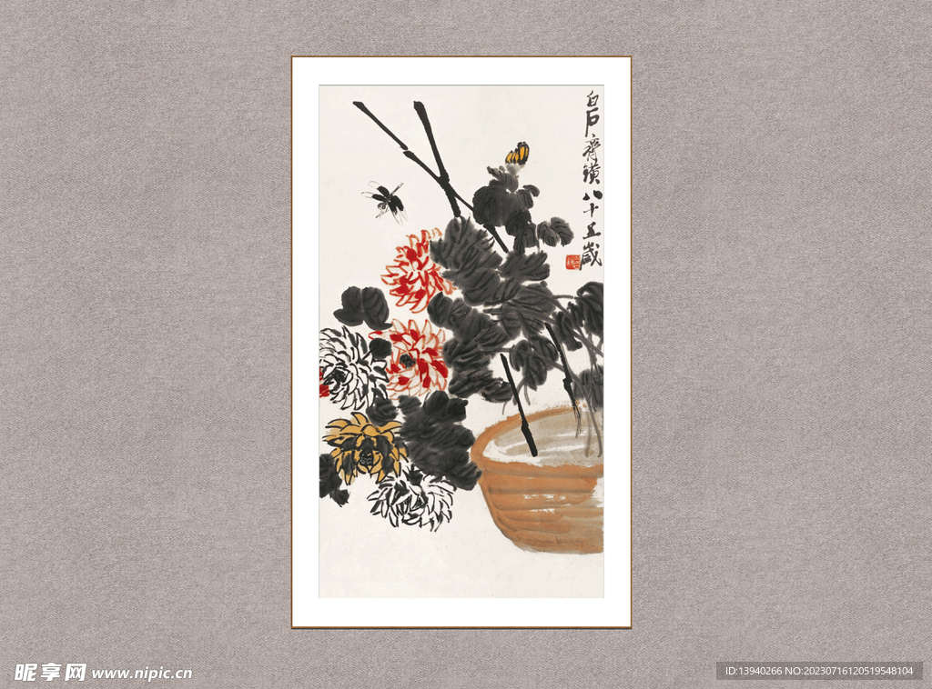 花卉蜻蜓