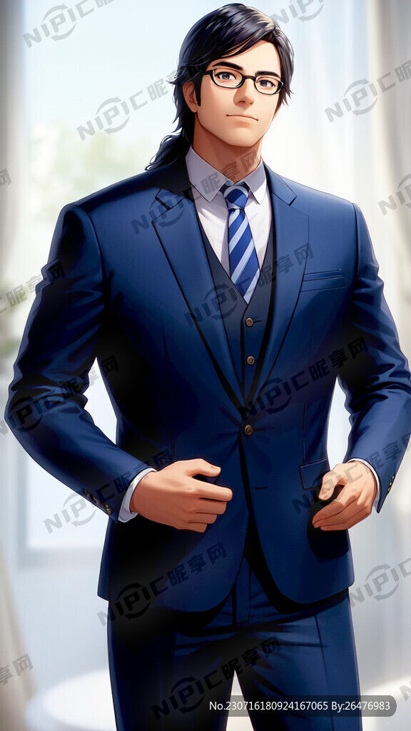 马头 绅士 皮克斯动画风格