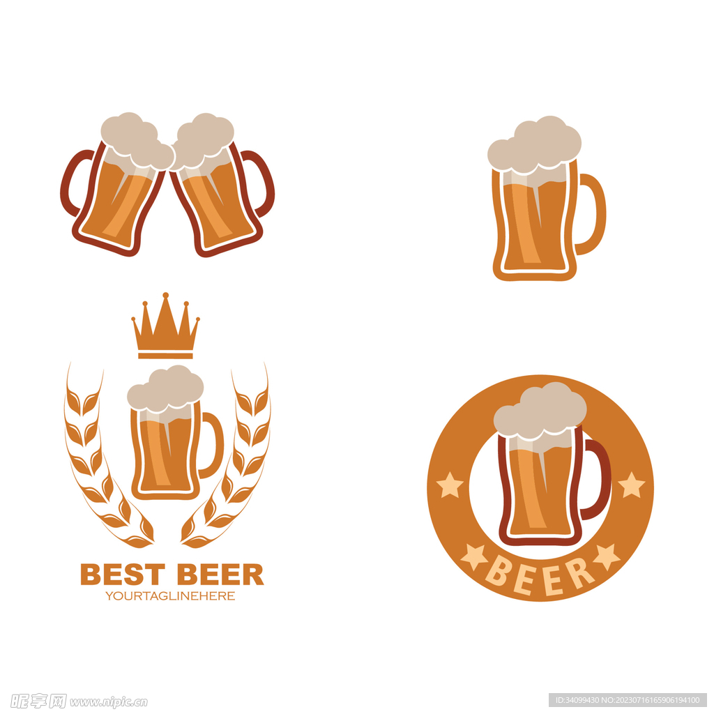 啤酒标签logo