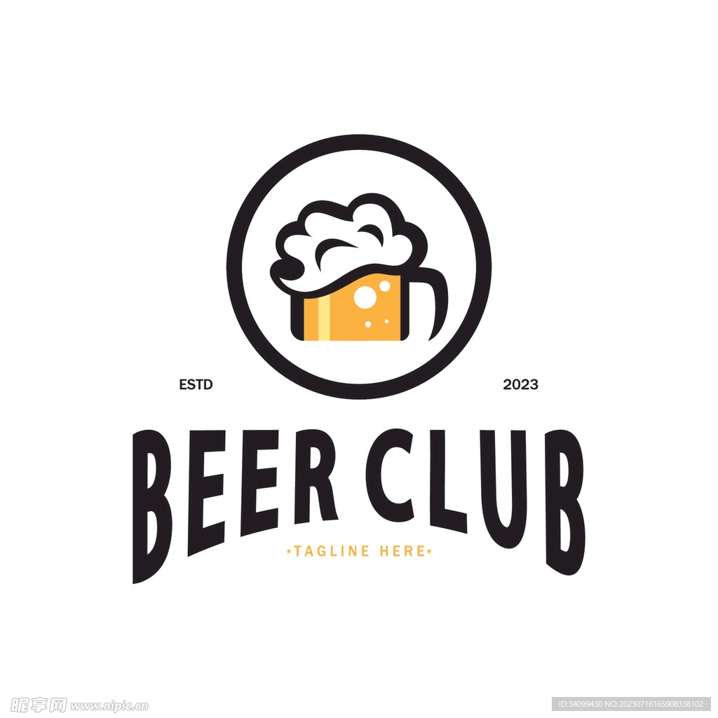 啤酒图标logo