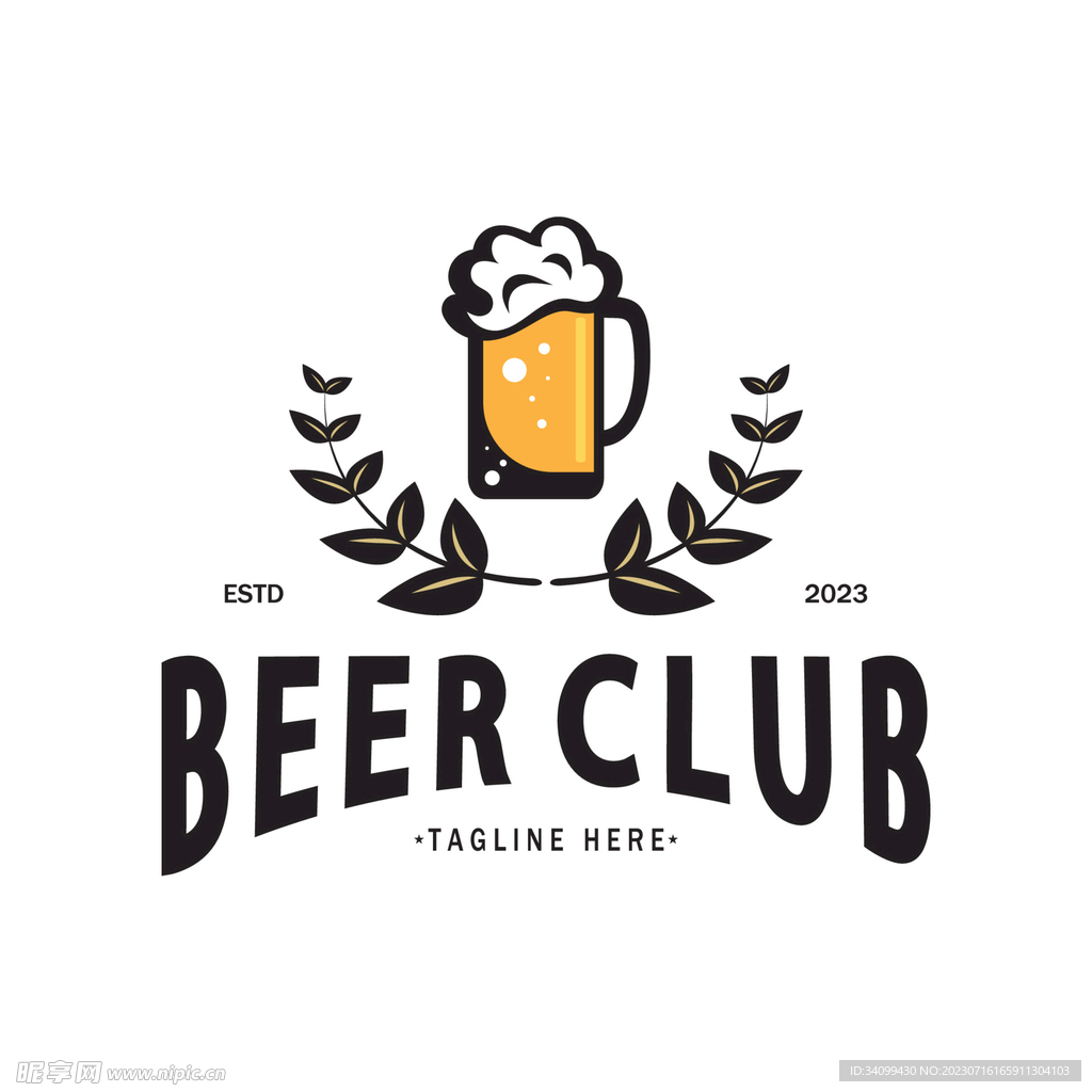 啤酒图标logo