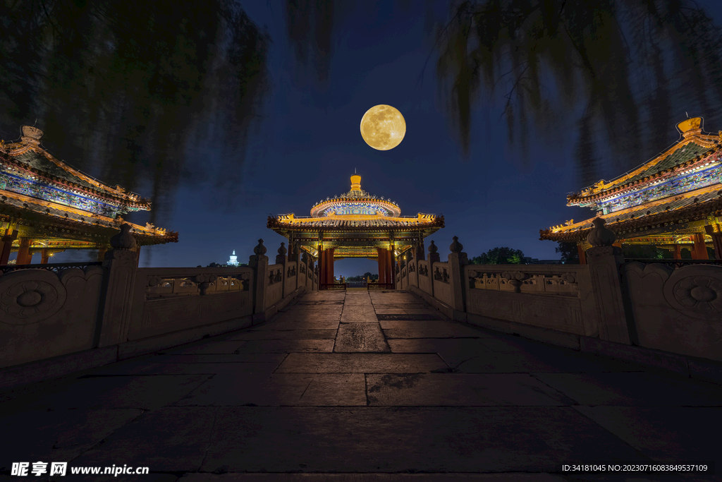 古建筑夜景