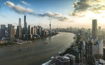 上海北外滩日落图片