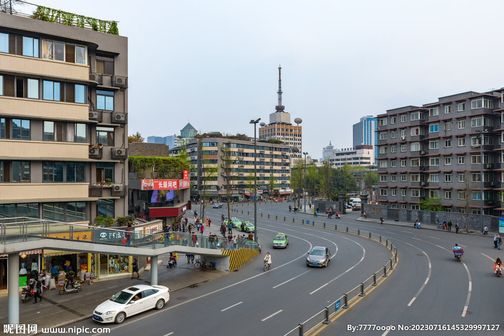 成都街道图片