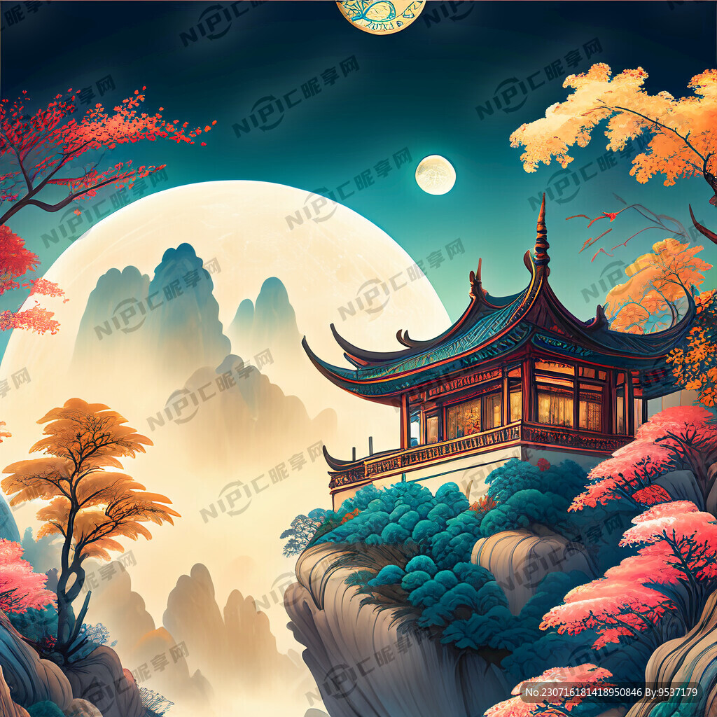 游戏梦幻唯美新中式风景 超高清