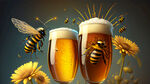 蜜蜂啤酒喜庆