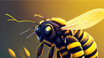 霸气蜜蜂背景画