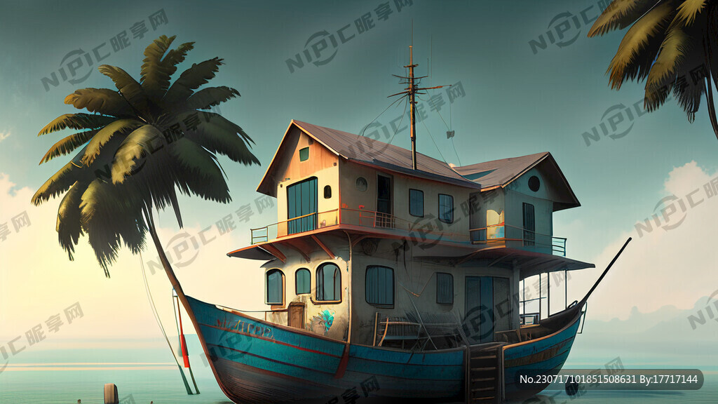 三亚沿海地区的疍家渔船