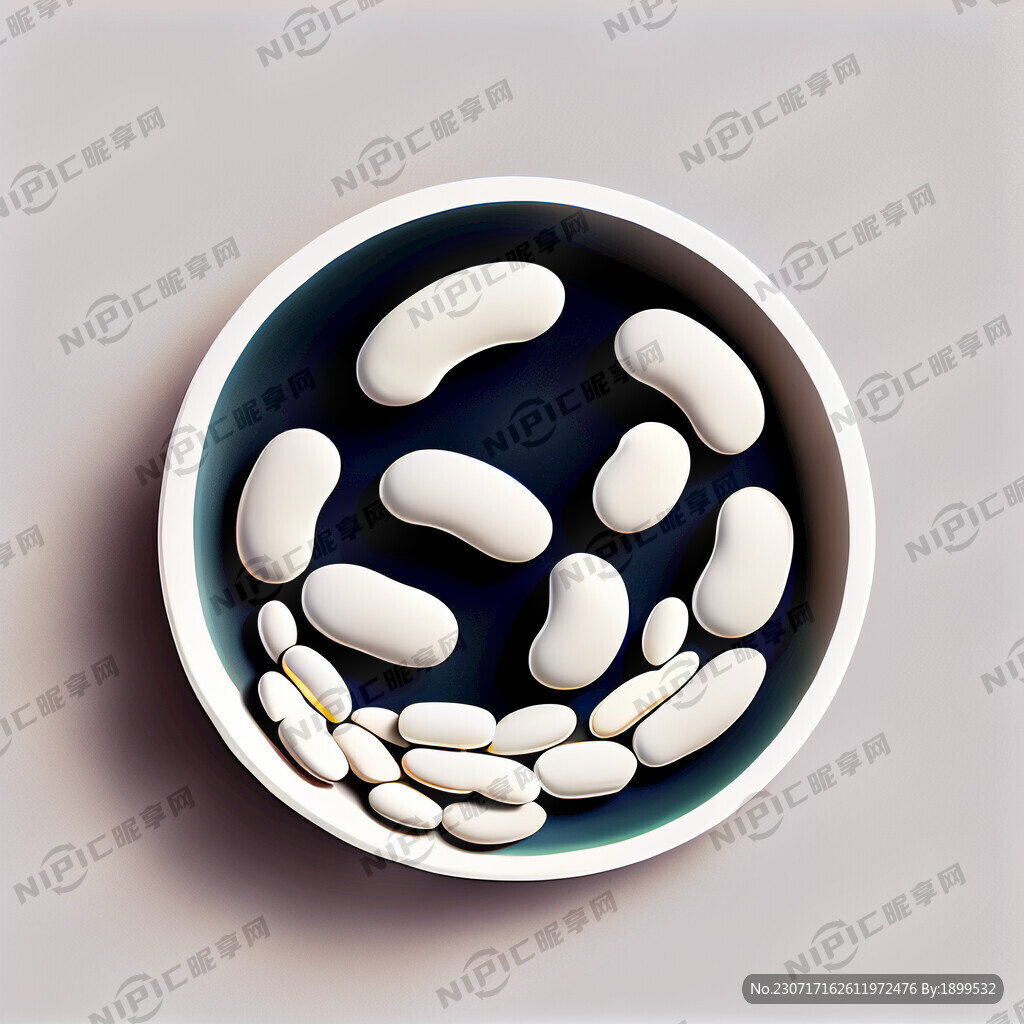 极简风 白芸豆 抽象图