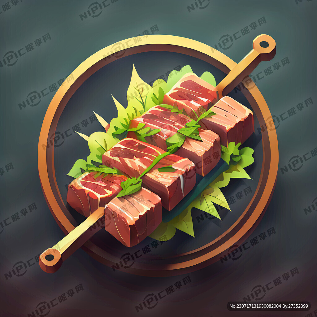 烤肉串图标