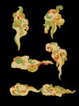 七彩祥云图案