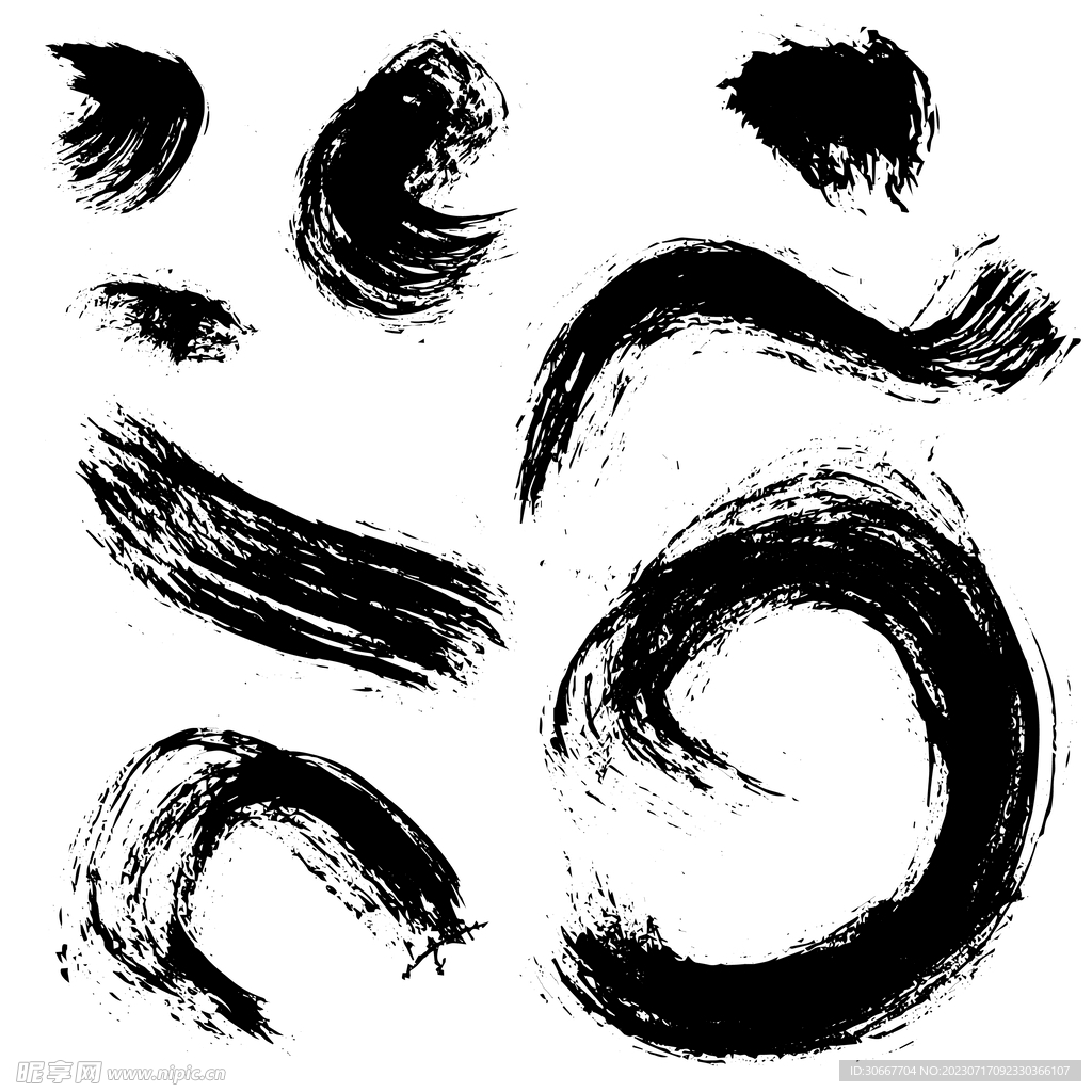 圆形墨迹