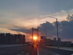 城市落日