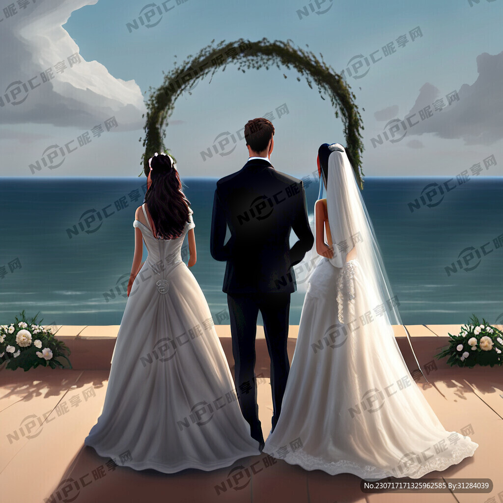 婚礼背影