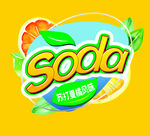 soda橘子苏打汽水气泡水饮料