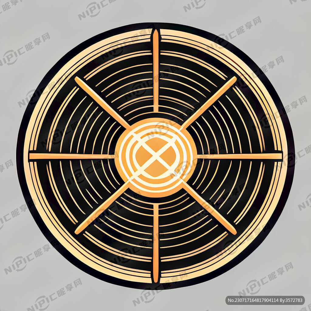 这是一个圆形图标 线条细