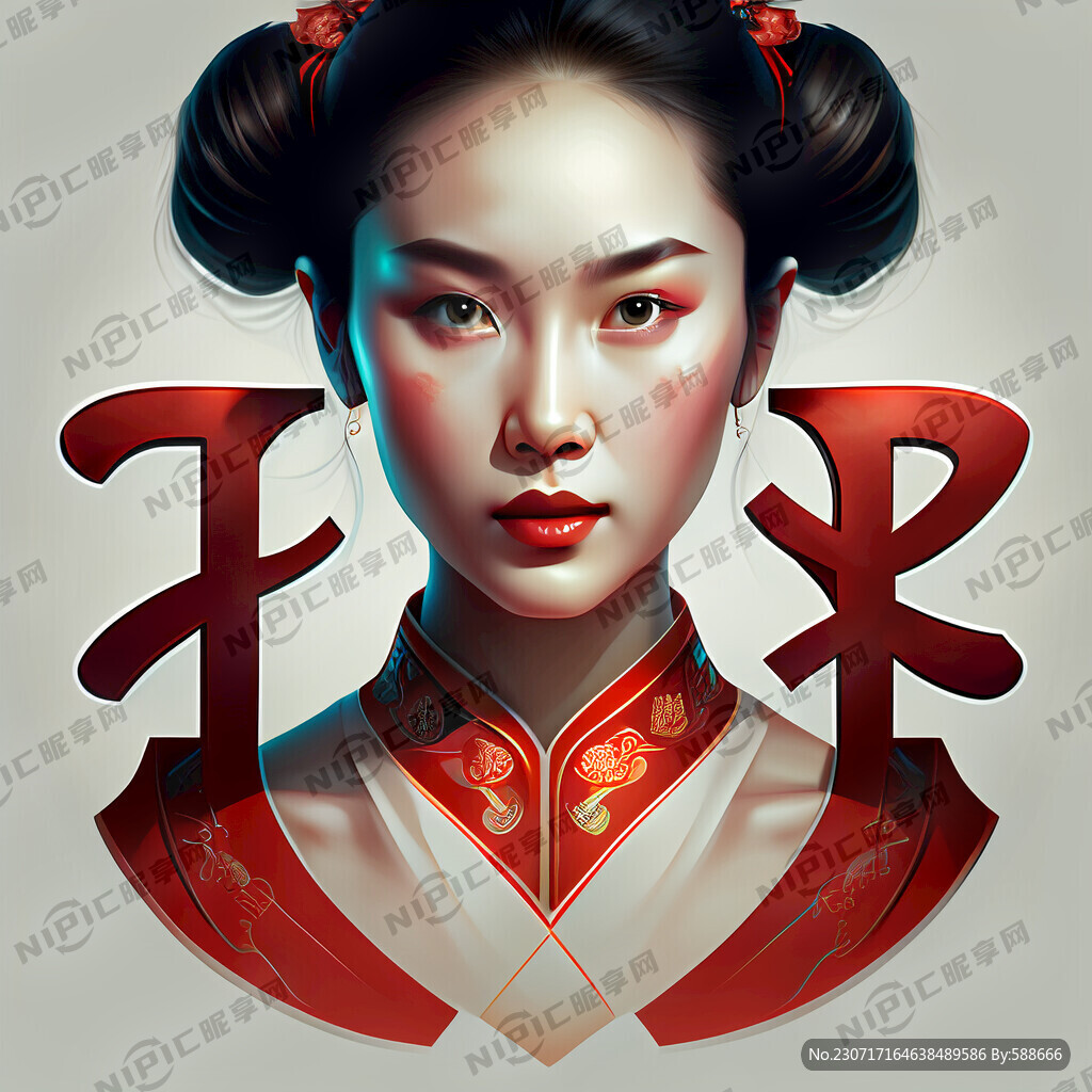 用三川两个字合成图标