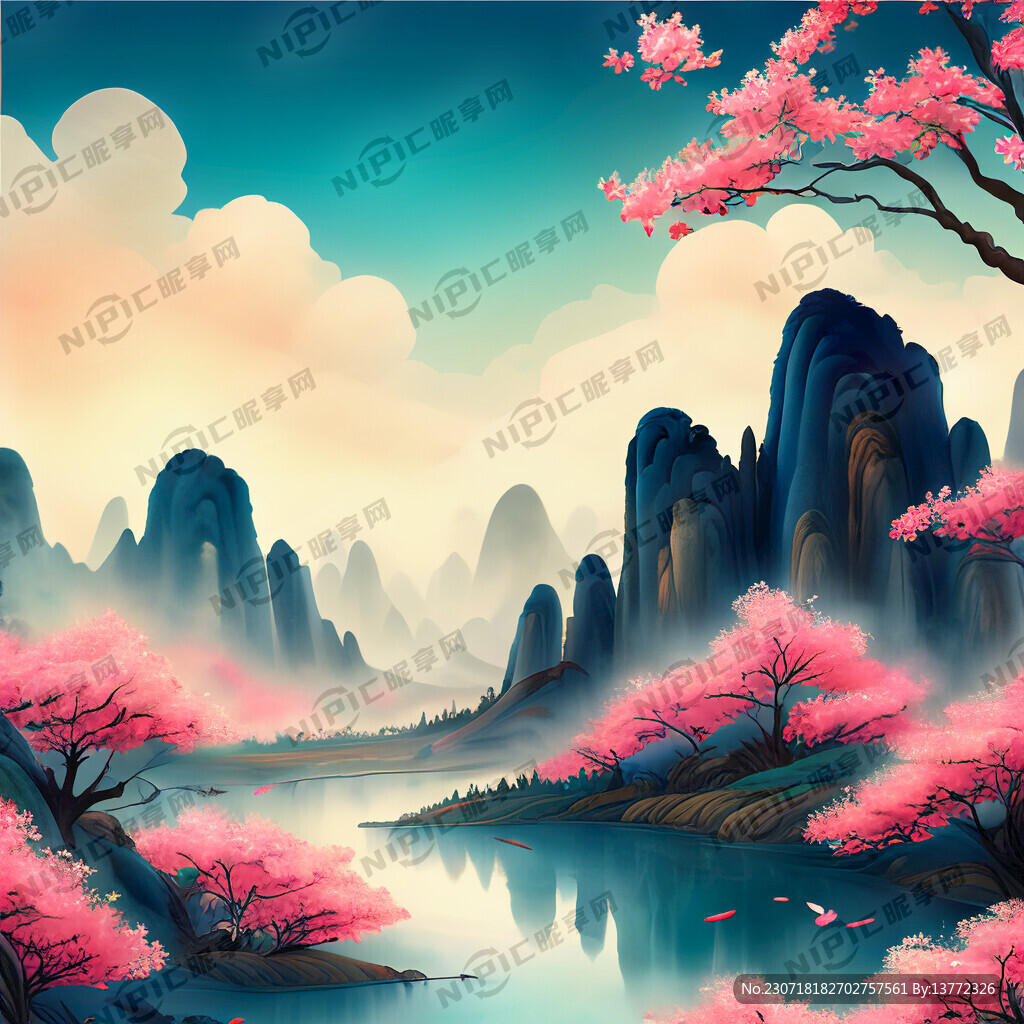 游戏梦幻唯美新中式风景 超高清